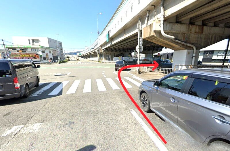 ハウステック 姫路ショールームまでの車の経路