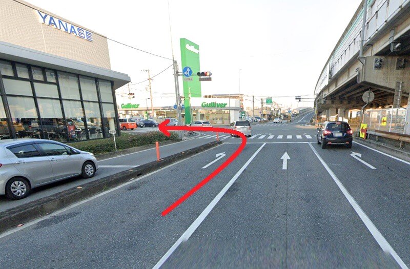 ハウステック 姫路ショールームまでの車の経路