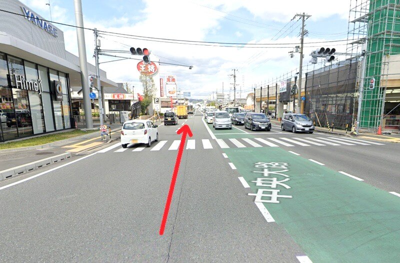 ハウステック 姫路ショールームまでの車の経路