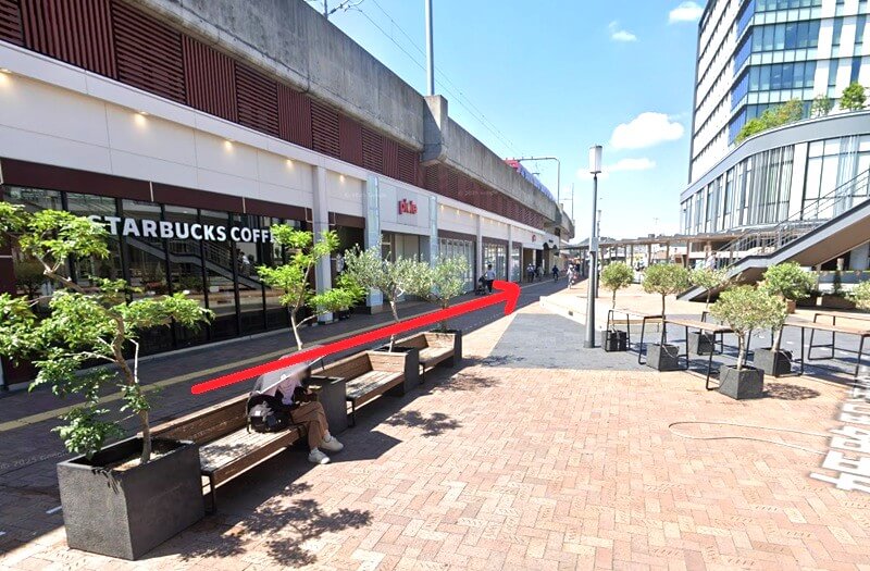 ハウステック 姫路ショールームまでの徒歩経路