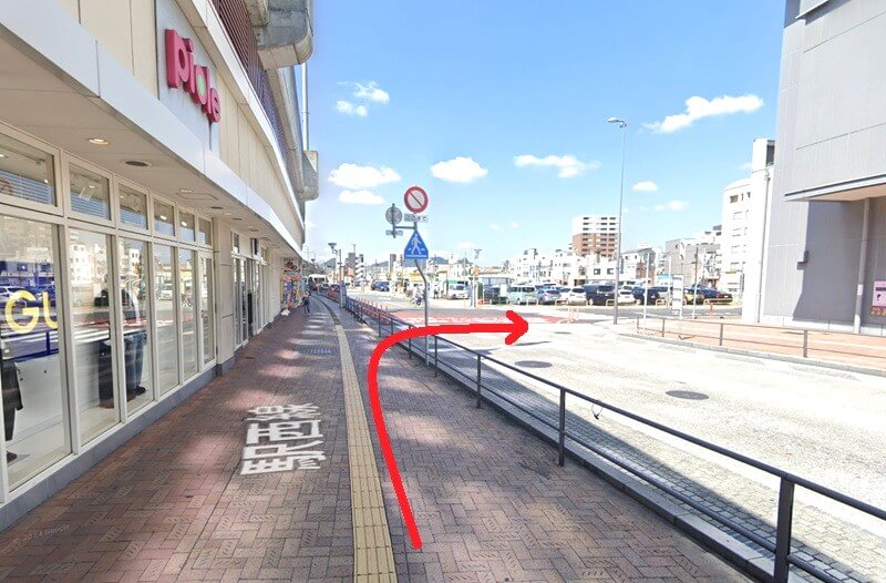 ハウステック 姫路ショールームまでの徒歩経路