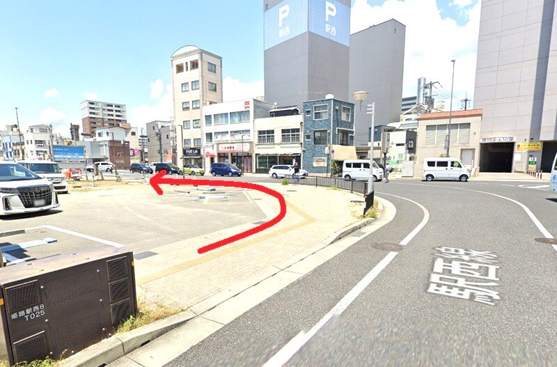 ハウステック 姫路ショールームまでの徒歩経路