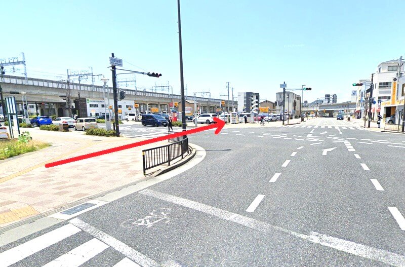 ハウステック 姫路ショールームまでの徒歩経路