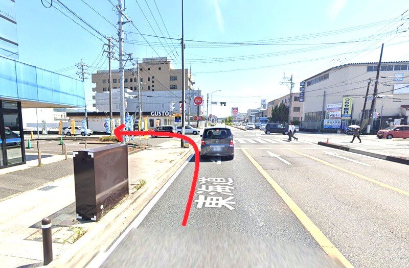 ハウステック 静岡ショールームまでの車の経路