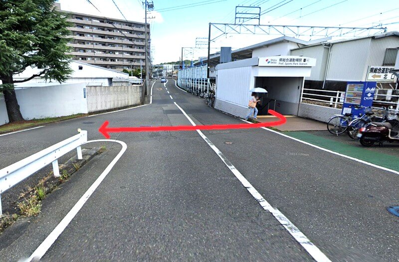 ハウステック 静岡ショールームまでの徒歩経路