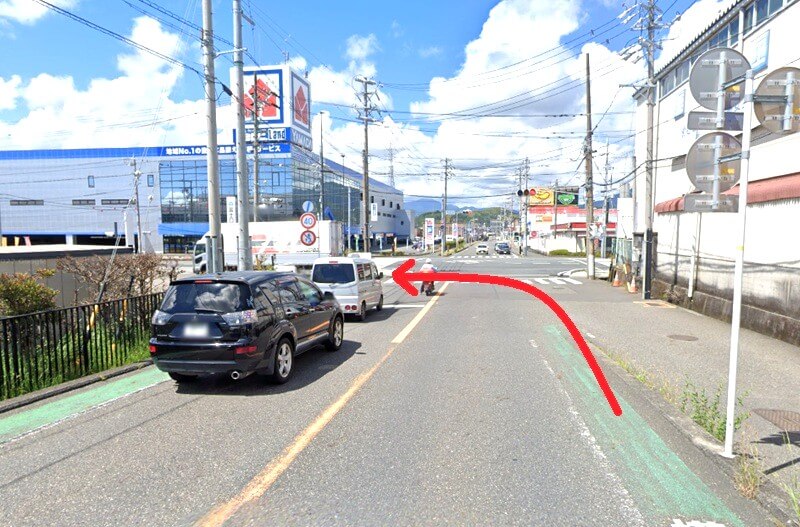 ハウステック 静岡ショールームまでの徒歩経路