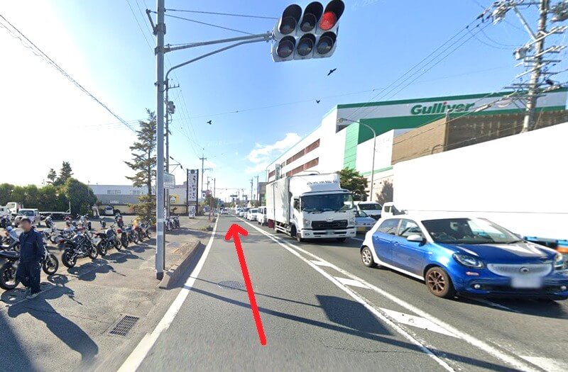 ハウステック 浜松ショールームまでの車の経路