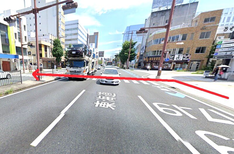 ハウステック 浜松ショールームまでの車の経路