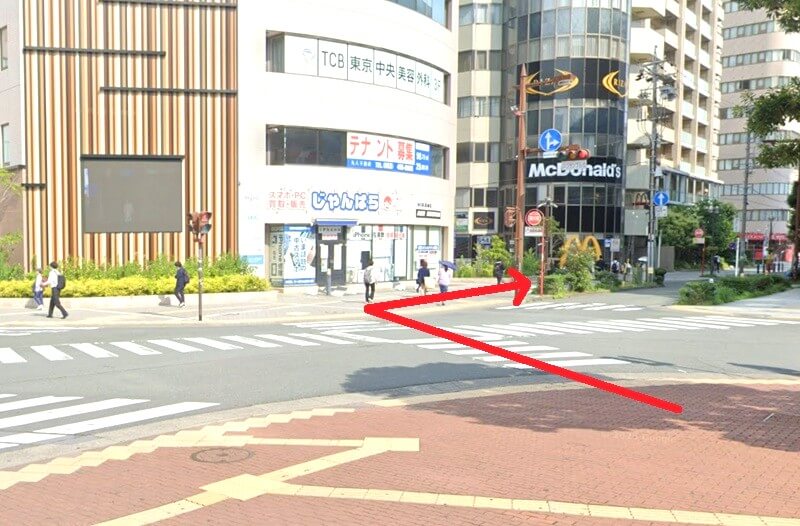 ハウステック 浜松ショールームまでの徒歩経路