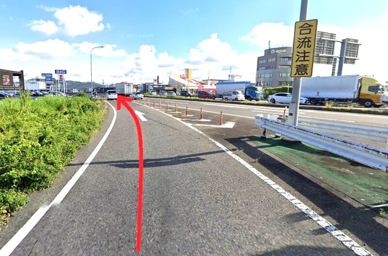 ハウステック 岐阜ショールームまでの車の経路