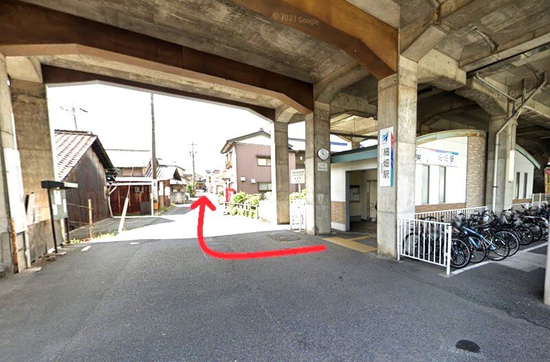 ハウステック 岐阜ショールームまでの徒歩経路