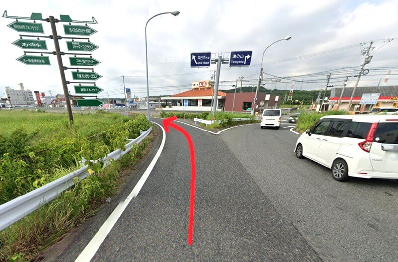 ハウステック 四日市ショールームまでの車の経路