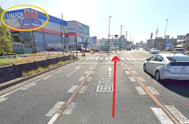 ハウステック 四日市ショールームまでの車の経路