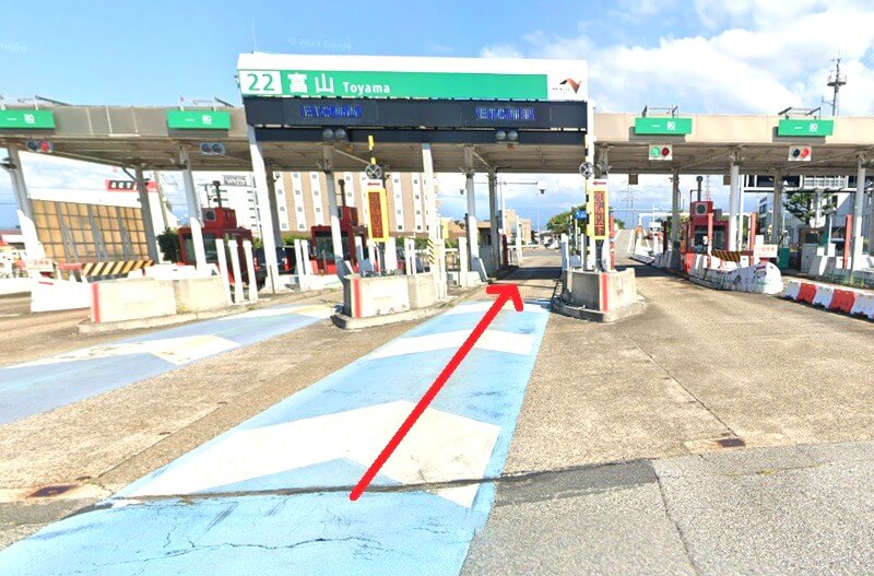 ハウステック 富山ショールームまでの車の経路