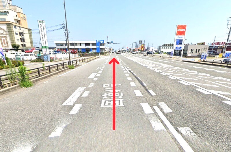 ハウステック 富山ショールームまでの車の経路