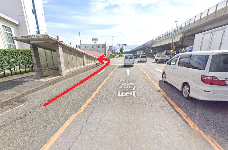 ハウステック 金沢ショールームまでの車の経路