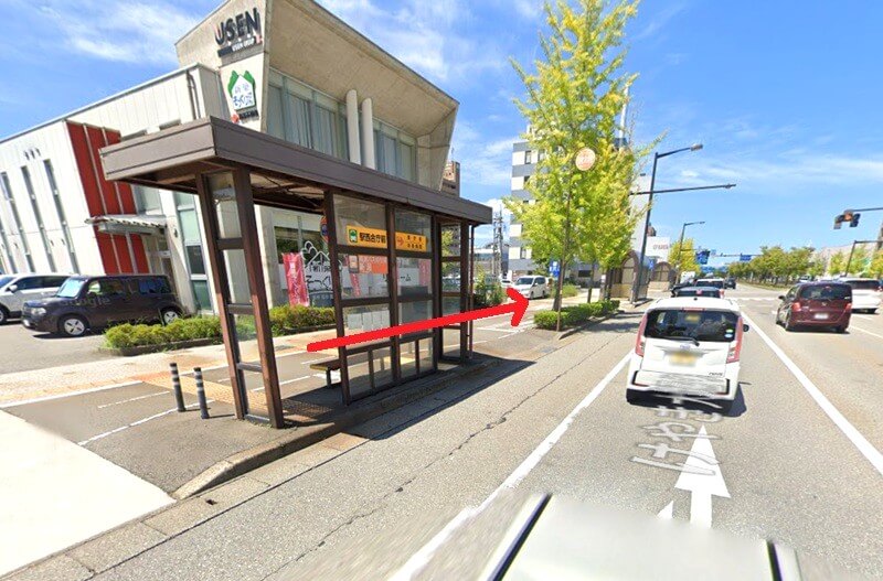 ハウステック 金沢ショールームまでの徒歩経路