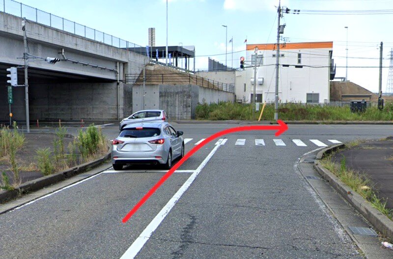 ハウステック 福井ショールームまでの車の経路