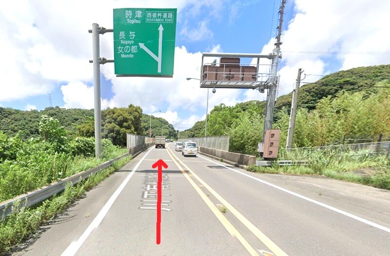 ハウステック 長崎ショールームまでの車の経路