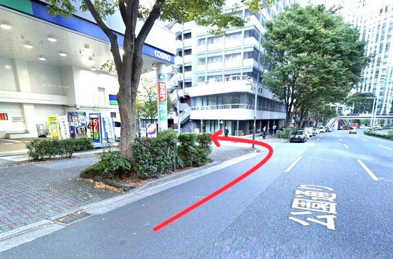 タカラスタンダード 新宿ショールームまでの車の経路