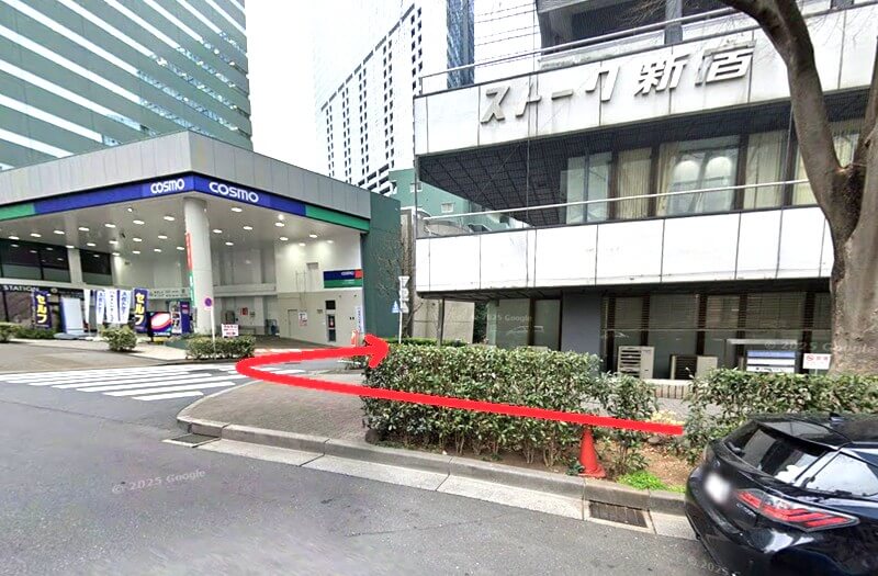 タカラスタンダード 新宿ショールームまでの徒歩経路