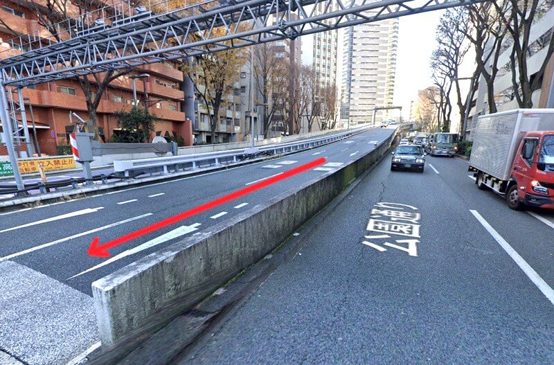 タカラスタンダード 新宿ショールームまでの車の経路