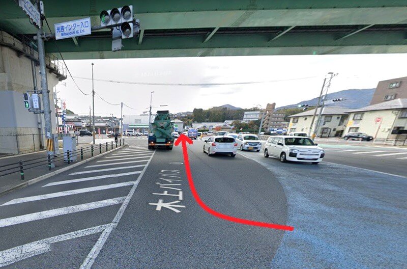 ハウステック 大分ショールームまでの車の経路