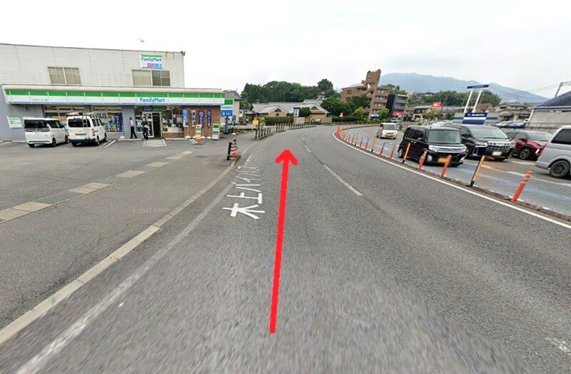 ハウステック 大分ショールームまでの車の経路