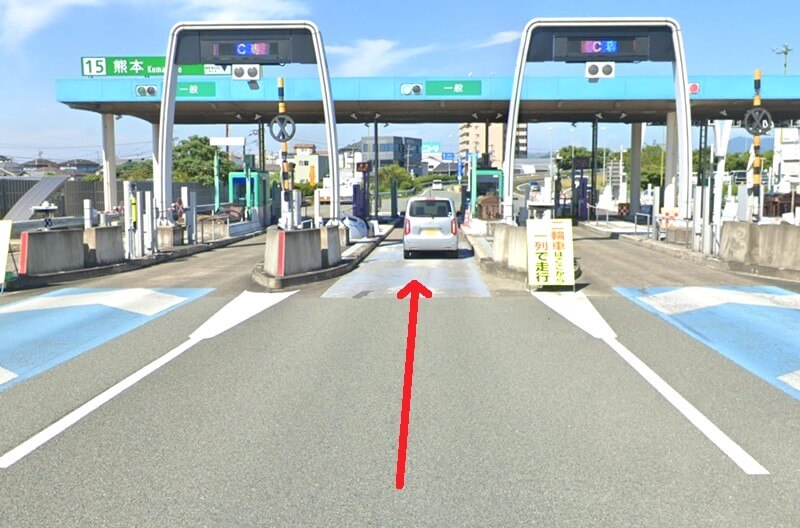 ハウステック 熊本ショールームまでの車の経路