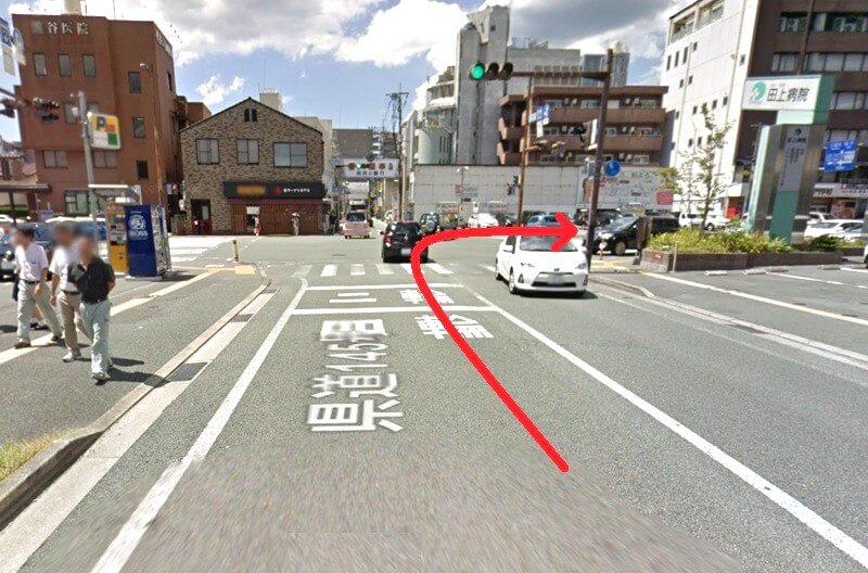 ハウステック 熊本ショールームまでの車の経路