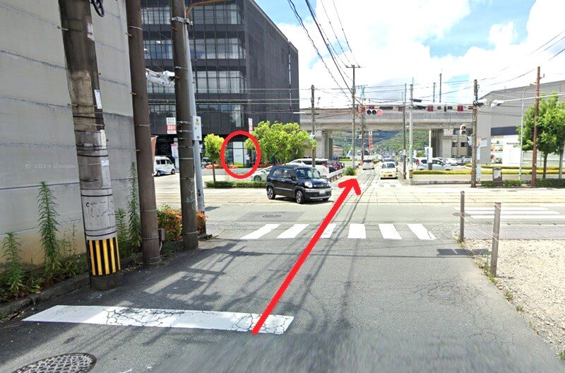 ハウステック 熊本ショールームまでの車の経路