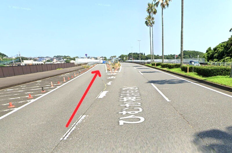 ハウステック 宮崎ショールームまでの車の経路