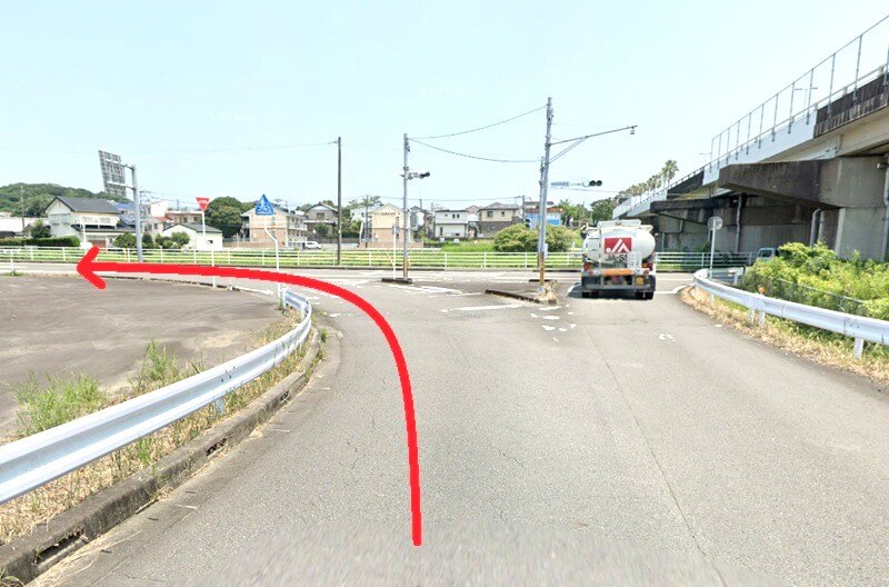 ハウステック 宮崎ショールームまでの車の経路