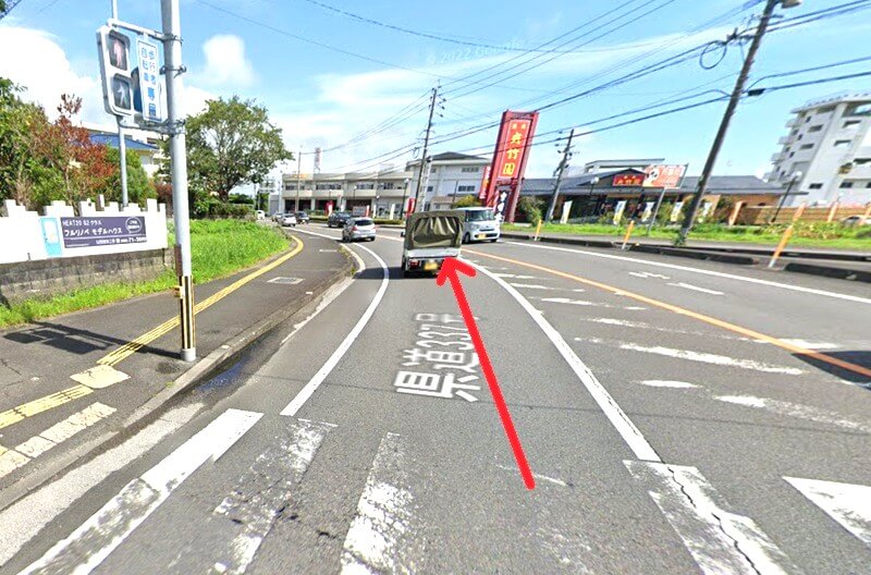 ハウステック 宮崎ショールームまでの車の経路