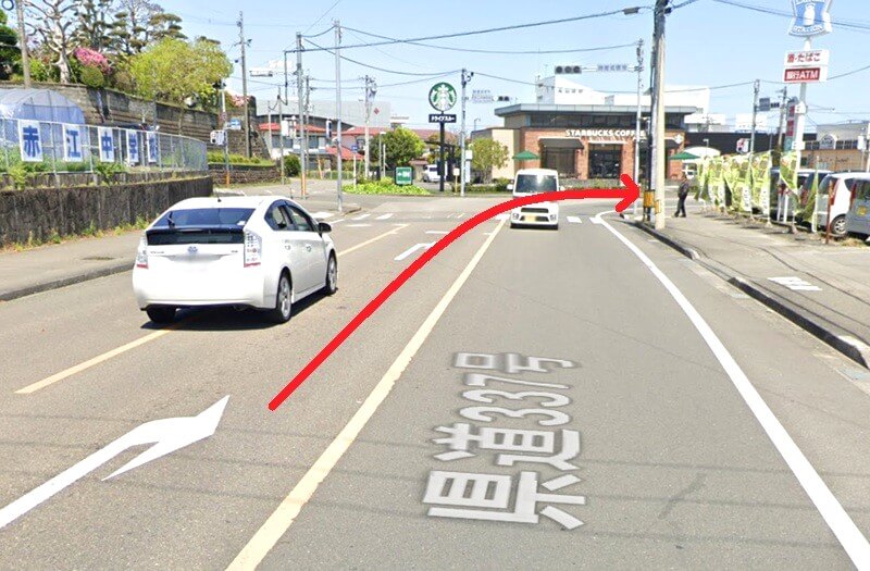 ハウステック 宮崎ショールームまでの車の経路