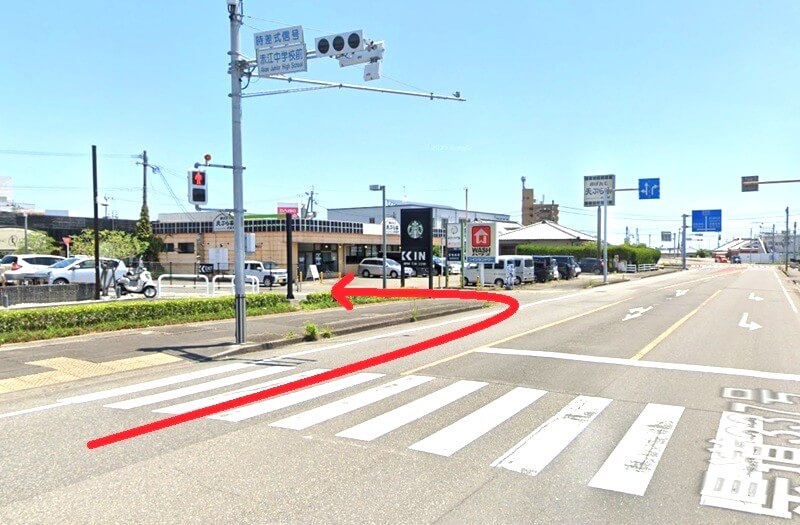 ハウステック 宮崎ショールームまでの車の経路