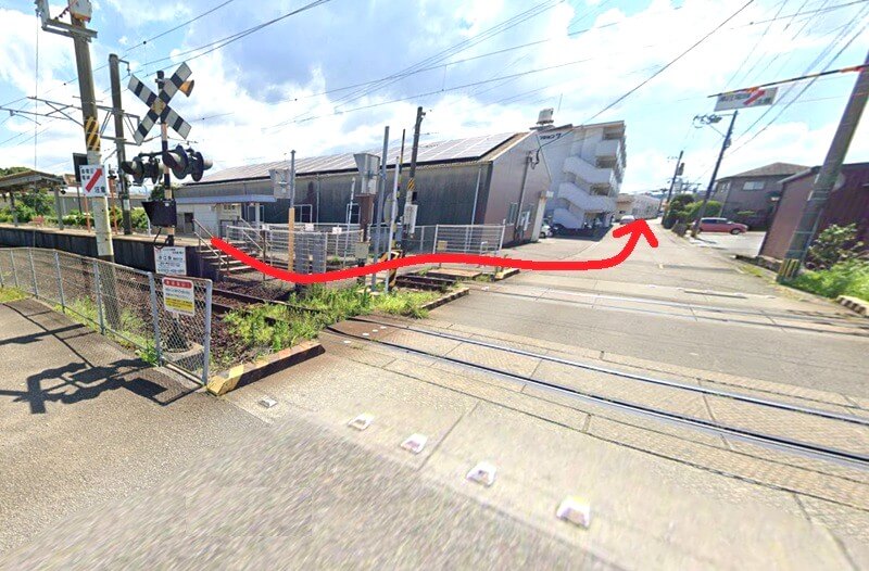 ハウステック 宮崎ショールームまでの徒歩経路