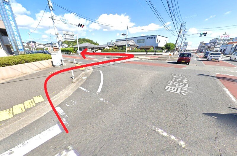 ハウステック 宮崎ショールームまでの徒歩経路