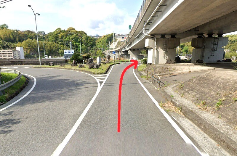 ハウステック 鹿児島ショールームまでの車の経路