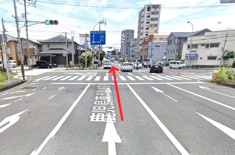 ハウステック 鹿児島ショールームまでの車の経路