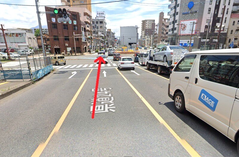 ハウステック 鹿児島ショールームまでの車の経路