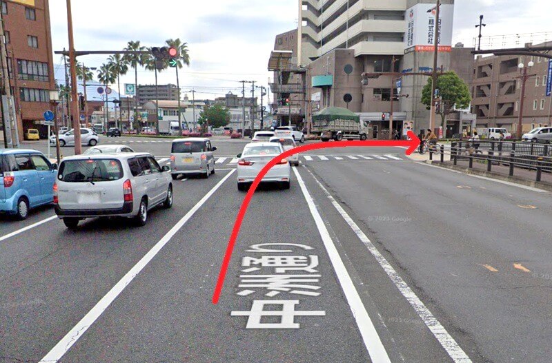 ハウステック 鹿児島ショールームまでの車の経路