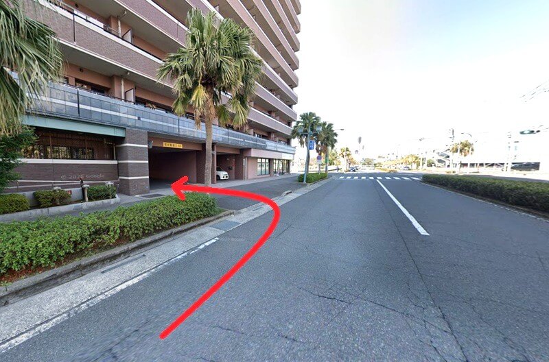 ハウステック 鹿児島ショールームまでの車の経路