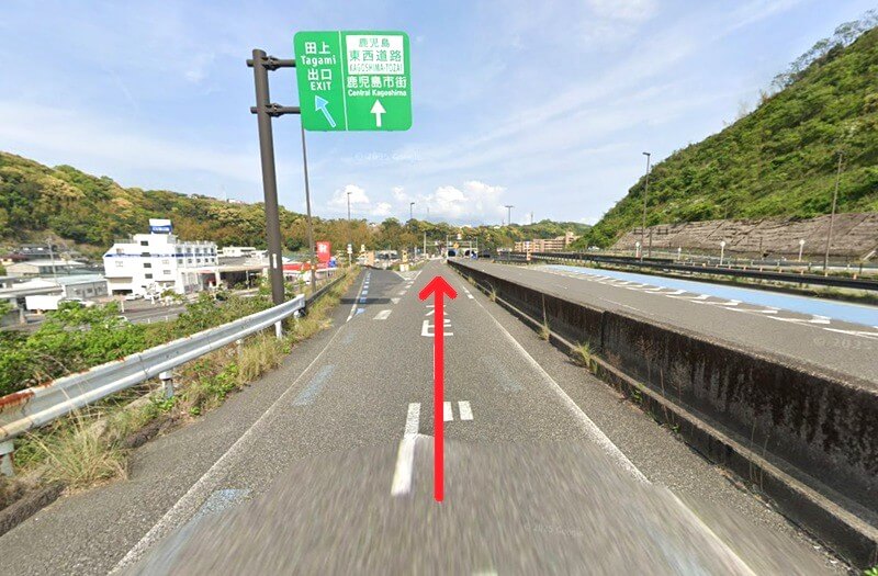 ハウステック 鹿児島ショールームまでの車の経路