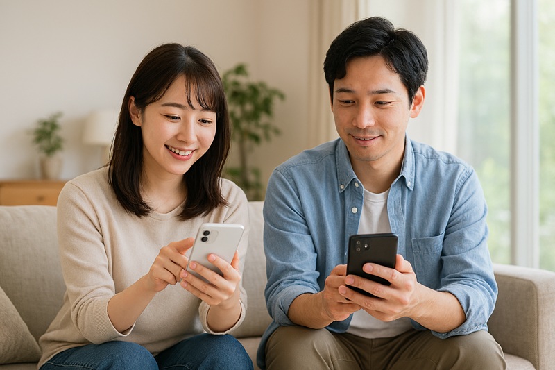 タカラスタンダード 新宿ショールームを予約する女性