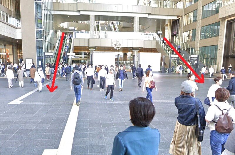 タカラスタンダード オーナーズテラスうめきたまでの徒歩経路