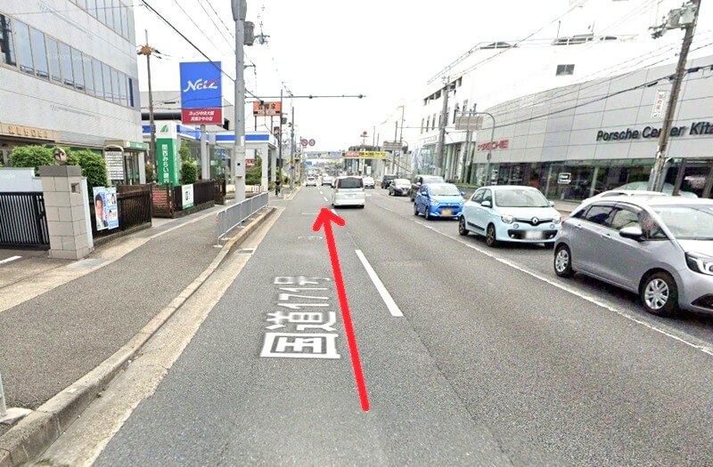 タカラスタンダード 北摂ショールームまでの車の経路