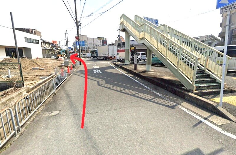 タカラスタンダード 北摂ショールームまでの徒歩経路