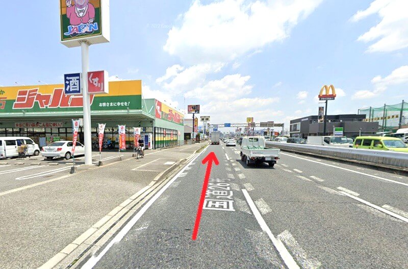 タカラスタンダード 南大阪ショールームまでの車の経路