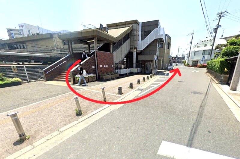 タカラスタンダード 南大阪ショールームまでの徒歩経路